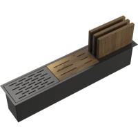 Cистема кухонного хранения OMOIKIRI DRY-02-GM Вороненная сталь