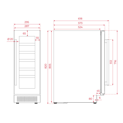 Встраиваемый винный шкаф TEKA RVU 10020