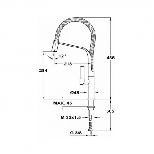 Cмеситель TEKA FO 997 WHITE-CHROME