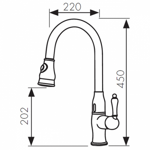 Смеситель KAISER Vincent-Sensor бронза