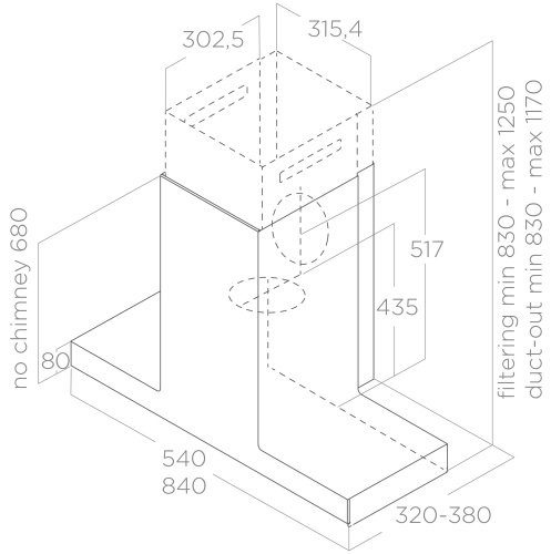 Вытяжка ELICA HAIKU DRY @ BLRO/A/60