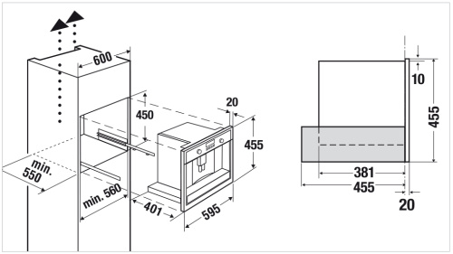 Встраиваемая кофемашина KUPPERSBUSCH CKV 6550.0 W1 Stainless steel