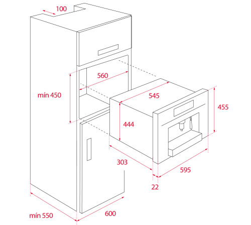 Встраиваемая кофеварка TEKA CLC 8350 MC NIGHT RIVER BLACK