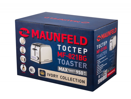 Тостер MAUNFELD MF-821BG