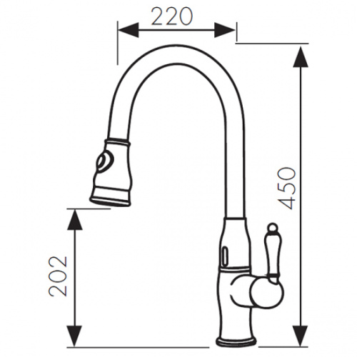 Смеситель KAISER Vincent-Sensor бронза (ВИТРИНА)