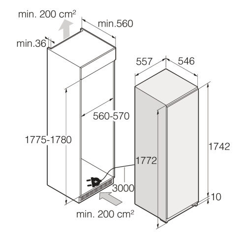 Встраиваемая морозильная камера ASKO RBF576DND1