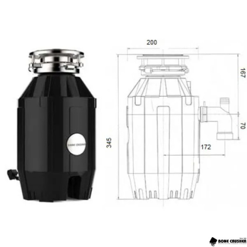 Измельчитель пищевых отходов BONECRUSHER BC 810