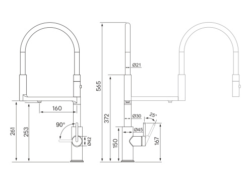 Смеситель PAULMARK TORNADO To213402-FI, пламя