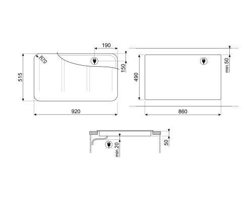 Индукционная варочная панель SMEG SISL7964