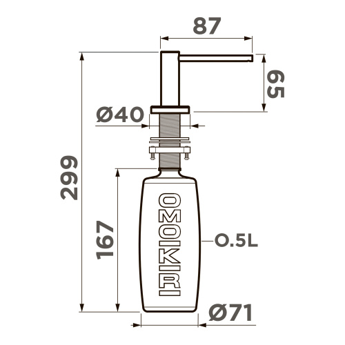 Дозатор OMOIKIRI OM-10 GB