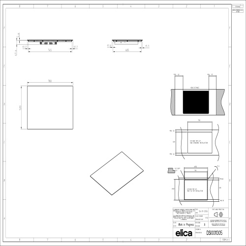 Индукционная варочная панель ELICA RATIO CONNEX 804 PLUS BL